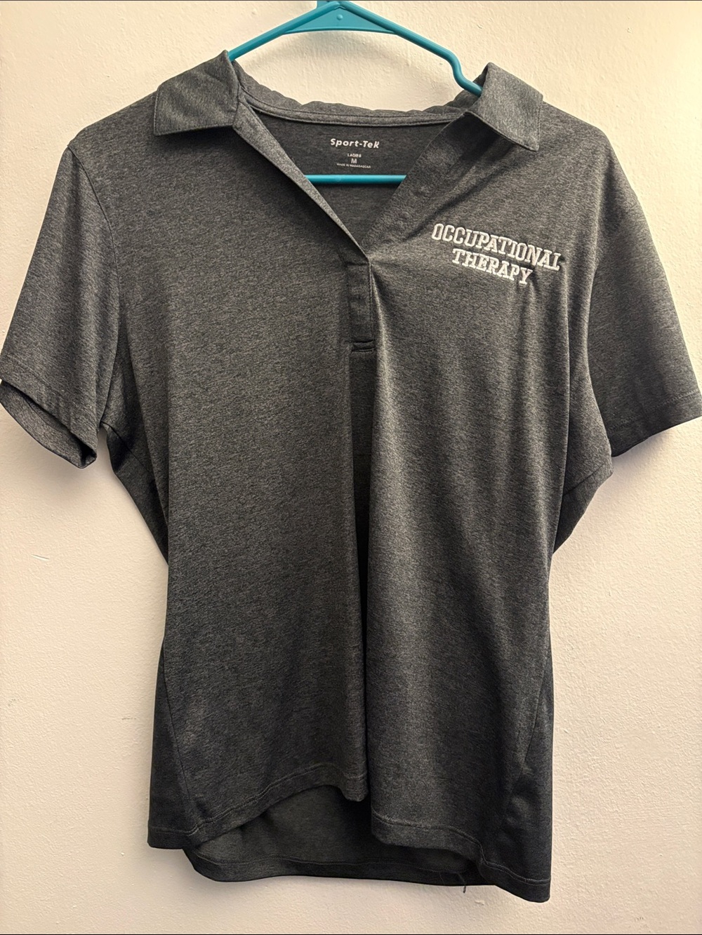 Sport-Tek Heathered Gray Occupational Therapy Polo